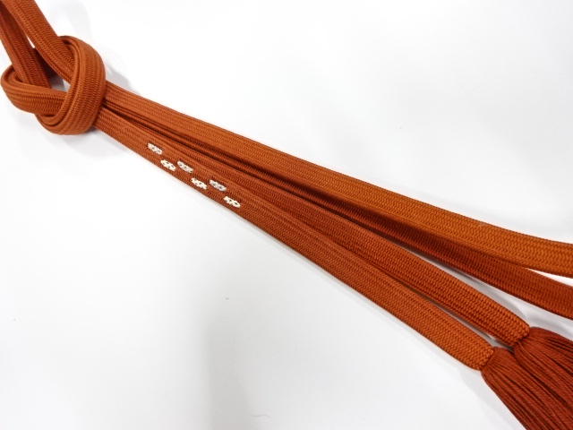 正絹　撚り房　手組帯締め